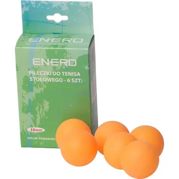Stolní tenis Míčky na stolní tenis ENERO 6 ks, oranžové