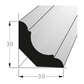 Podlahová lišta Rohová vnitřní lišta - RVK 3030 DB /pd