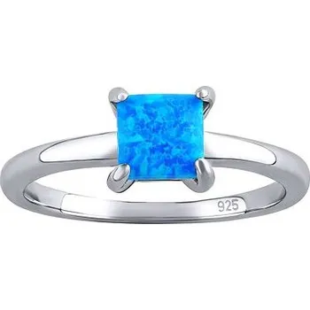 Prsten Stříbrný prsten Ebbie s modrým opálem velikost obvod 59 mm DCC8046OB-obvod 59 mm