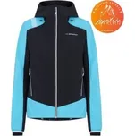 La Sportiva AEQUILIBRIUM SOFTSHELL JACKET Women Black/Malibu Blue černá L