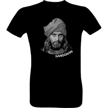 T-shock Tričko s potiskem Sandokan na tmavý textil pánské