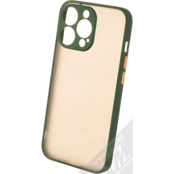 Pouzdro na mobilní telefon 1Mcz Solid Bumper ochranný kryt pro Apple iPhone 13 Pro tmavě zelená (dark green)