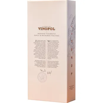 Dárková krabička Dárkový karton na 2 láhve - krémový, kód: 201380