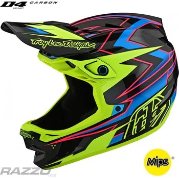 Sport Downhill helma TroyLeeDesigns D4 Carbon Helmet MIPS Volt Black Flo Yellow M