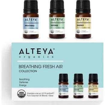 Vonný olej Set esenciálních olejů "čerstvý vzduch" Alteya Organics (3 x 5 ml)