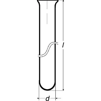 Stavební profil Zkumavka s kulatým dnem a vyhnutým okrajem, SIMAX, Průměr [mm]: 20, Délka [mm]: 180