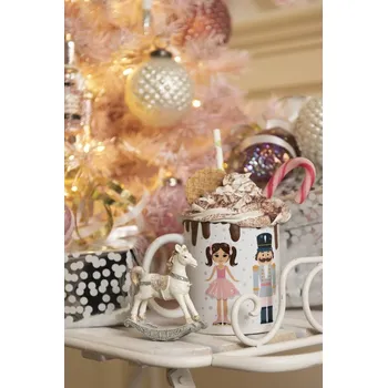 Vánoční dekorace 2ks Dekorativní soška houpacího koně - 7*2*8 cm