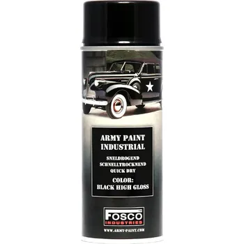 Barva ve spreji FOSCO Barva ve spreji ARMY Black High Gloss 400ml
