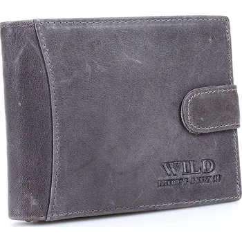 Peněženka WILD Pánská kožená peněženka 5503 šedá