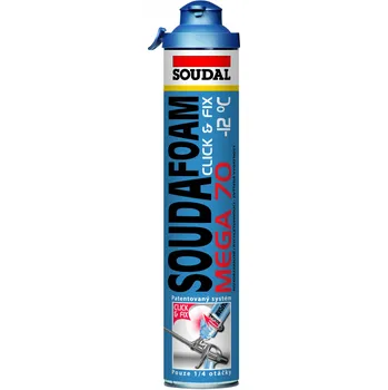 Montážní pěna Soudal Soudafoam Gun Click Mega zimní 870 ml