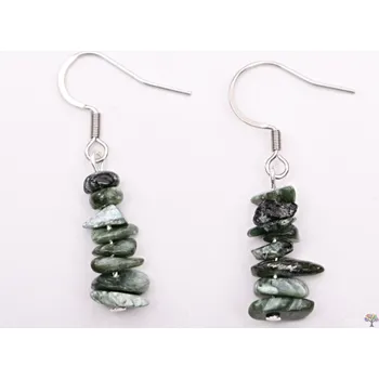 Náušnice Magieprirody.cz Náušnice z kamene Serafinit #70