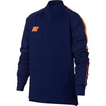 Chlapecká mikina Junior sport mikina Dri Fit BQ3764 - Nike tmavě modrá 164 cm