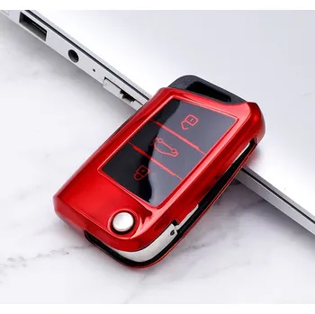 Obal na klíč Škoda Octavia III - červený