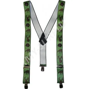 Kšandy TEXIMA spol.s.r.o. Kšandy s potiskem - myslivecké - zelené (šle)