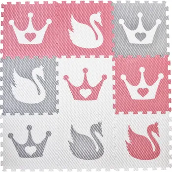 Vylen Pěnová hrací podlaha pro princezny 9 dílů KORUNKA