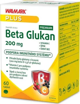 Přírodní produkt WALMARK Beta Glukan premium 200 mg 60 tbl.