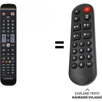 Samsung AA59-00638A náhradní dálkový ovladač pro seniory