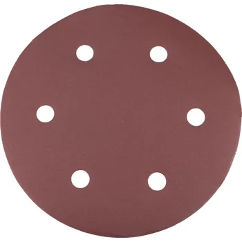 Brusný kotouč Brusný výsek na suchý zip, 225mm, P220, 6 otvorů, bal. 5ks, WORCRAFT