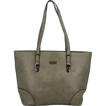 Stylová dámská koženková shopper taška Patiens, zelená