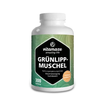 Koncentrovaný prášek ze slávky zelenoústé 1500 mg, 300 kapslí