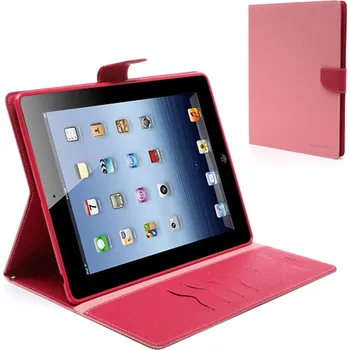Pouzdro na mobilní telefon Mercury Pouzdro / kryt pro Apple iPad 2 / 3 / 4 - Mercury, Fancy Diary Pink/Hotpink