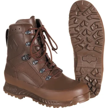 Těžké boty ARMÁDNÍ ORIGINÁL UK VELKÁ BRITÁNIE Boty HAIX Combat High Liability Boots GoreTex hnědé Velká Británie hladká kůže originál Velikost: 7W, Vyberte velikost: 7W