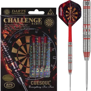 Šipky Cuesoul Challenge Red Tapared 85% 24g steel