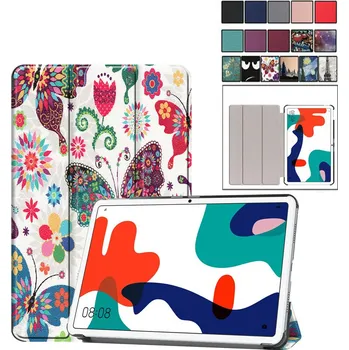 Pouzdro na tablet Luxusní Pouzdro Huawei Matepad 10 S Potiskem Barva: Vínová