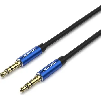 Datový kabel Vention 3.5mm Male to Male Audio Cable 1.5m Blue Aluminum Alloy Type