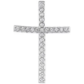 Přívěsek Stříbrný přívěsek křížek Arbatel s čirými Brilliance Zirconia MW11618P