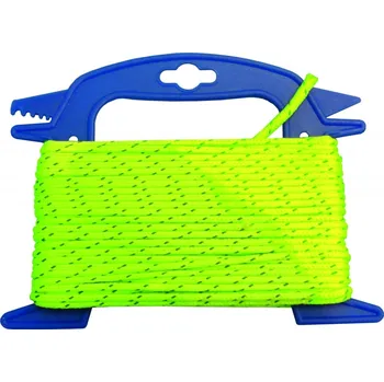 Lano Stanové lano ø 4 mm - délka 20 m, neonově zelené