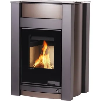 Krbová kamna HS FLAMINGO krbová kamna AQUAFLAM VARIO KALMAR 11 kW - hnědá sametová (bez výměníku)