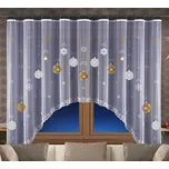 Hotová žakárová záclona vánoční ozdoby