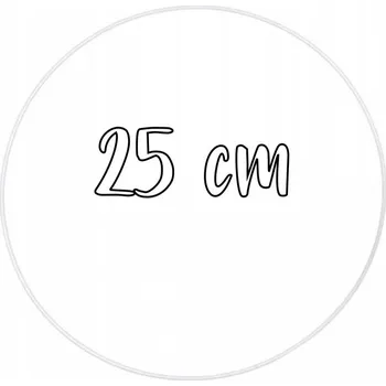 Kovová obruč na výrobu věnců, lapačů snů, macramé atd. BÍLÁ (20cm/25cm/30cm/40cm/50cm) Ø 25cm