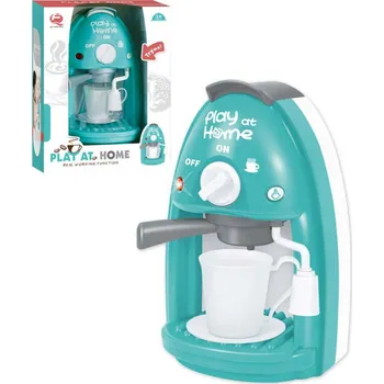 Dětská kuchyňka _Ostatní 1_ Kávovar dětský na baterie 22cm plast reálné funkce v krabici
