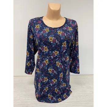 Dámská tunika halenky a tuniky, Barva Modrá, Velikost 38 - na zakázku, Materiál 98% Polyester 2% Lycra