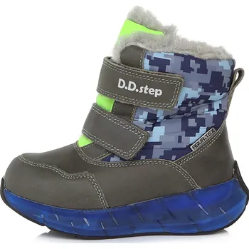 Chlapecká zimní obuv Dětské zimní kotníkové boty D.D.step F61-260 modré Velikost: 35 (EU)