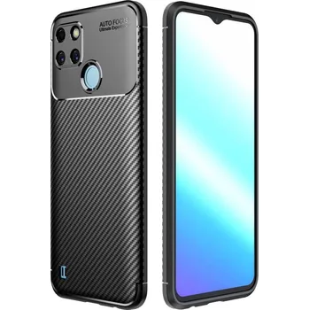 Kryt Realme C21Y / C25Y Armored Shockproof Carbon Fiber black
