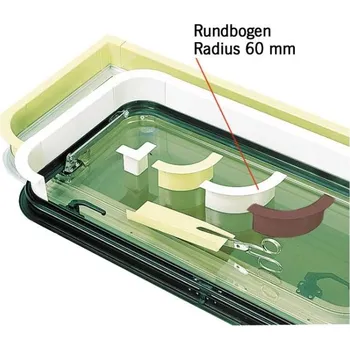 Příslušenství k oknu REIMO Krycí profil okna, okenního rámu - poloměr kulatého oblouku 60 mm