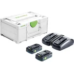 Festool SYS 18V 2x4,0/TCL 6 DUO - Napájecí sada 577109