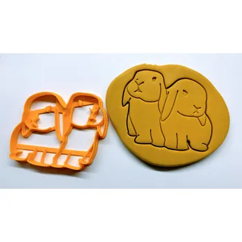 Velikonoční dekorace Králík / Králíček / Mini Lop / Zakrslí beránek #3 vykrajovátko