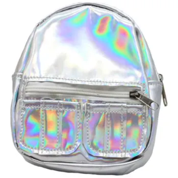 Doplněk pro panenku Batoh pro American girl a Baby Born 43-45 cm Barvy: stříbrná