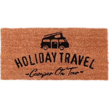 Rohožka Kokosová rohožka HOLIDAY TRAVEL s potiskem 50x25 cm