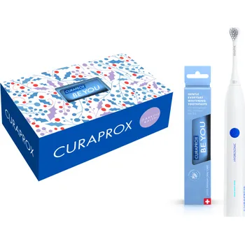 Péče o chrup Curaprox hydrosonický kartáček EASY dárkové balení Modrá