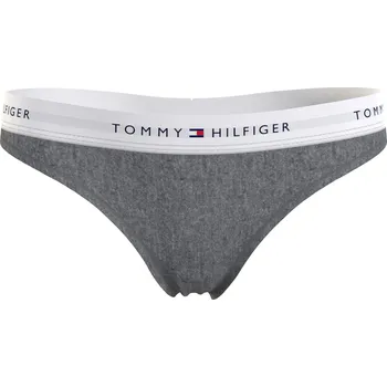 Kalhotky TOMMY HILFIGER DÁMSKÁ TANGA 1P THONG GRAY UW0UW03835 P61 Velikost: S