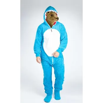 Dámský overall Dupačky teddy žralok XL - modrá