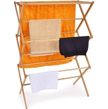 Sušák na prádlo Bambusový skládací sušák na prádlo GoEco v 105 cm