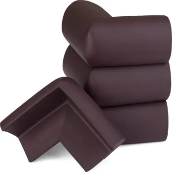 Podložka pod nábytek Walteco Ochrana rohu 55x55x35mm, samolepicí, hnědá, 4 ks