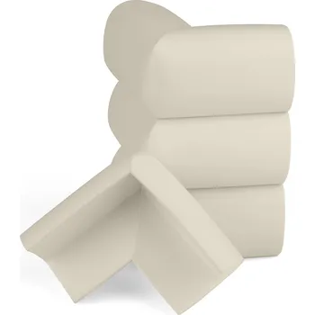 Walteco Ochrana rohu 55x55x35mm, samolepicí, béžová, 4 ks