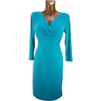 Dámská sukně Ariatex Dámské šaty KRISTÝNA PETROLEJOVÉ vel. 38